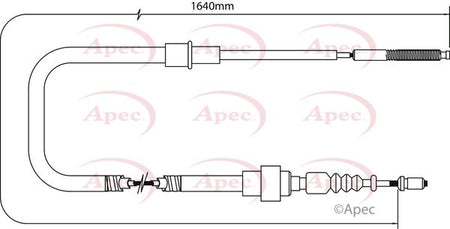 Apec CAB1532 Cable Pull, parking brake - 1