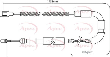 Apec CAB1535 Cable Pull, parking brake - 1