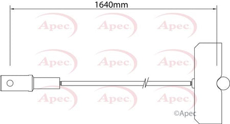 Apec CAB1542 Cable Pull, parking brake - 1