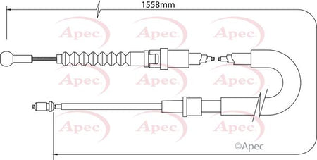Apec CAB1547 Cable Pull, parking brake - 1