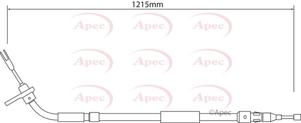 Apec CAB1550 Cable Pull, parking brake - 1