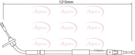 Apec CAB1550 Cable Pull, parking brake - 1
