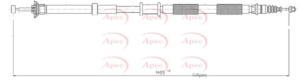 Apec CAB1553 Cable Pull, parking brake - 1
