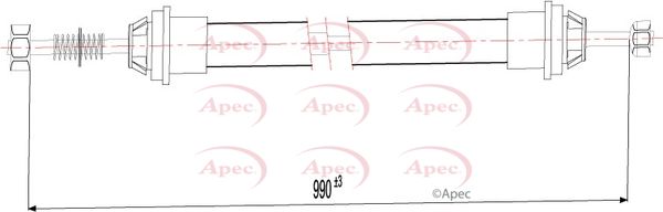 Apec CAB1577 Cable Pull, parking brake - 1
