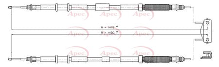 Apec CAB1578 Cable Pull, parking brake - 1