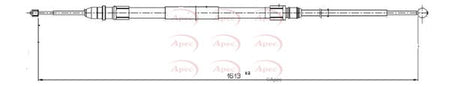 Apec CAB1580 Cable Pull, parking brake - 1