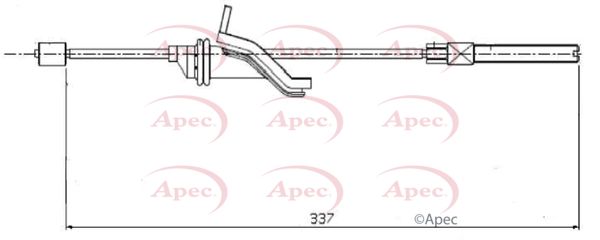 Apec CAB1584 Cable Pull, parking brake - 1