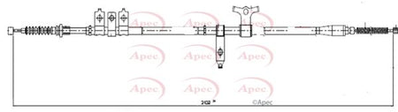 Apec CAB1600 Cable Pull, parking brake - 1