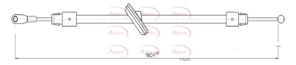 Apec CAB1601 Cable Pull, parking brake - 1