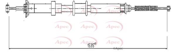 Apec CAB1602 Cable Pull, parking brake - 1