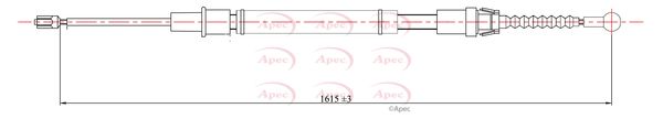 Apec CAB1603 Cable Pull, parking brake - 1