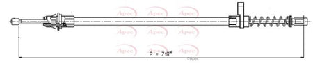 Apec CAB1604 Cable Pull, parking brake - 1