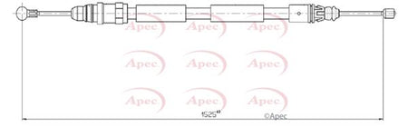 Apec CAB1606 Cable Pull, parking brake - 1