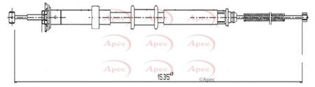 Apec CAB1608 Cable Pull, parking brake - 1