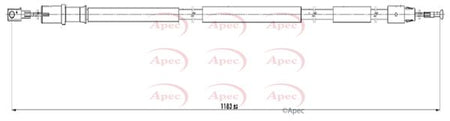 Apec CAB1621 Cable Pull, parking brake - 1
