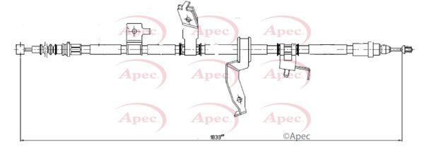 Apec CAB1635 Cable Pull, parking brake - 1