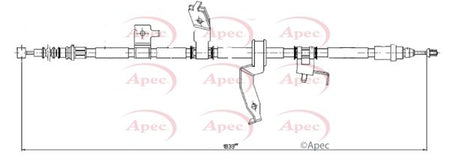 Apec CAB1635 Cable Pull, parking brake - 1