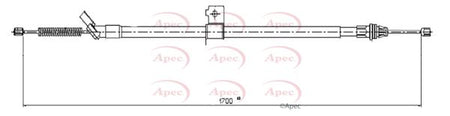 Apec CAB1668 Cable Pull, parking brake - 1
