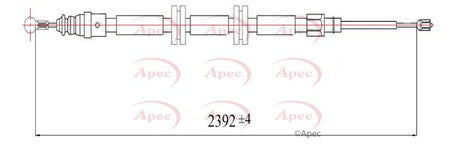 Apec CAB1677 Cable Pull, parking brake - 1