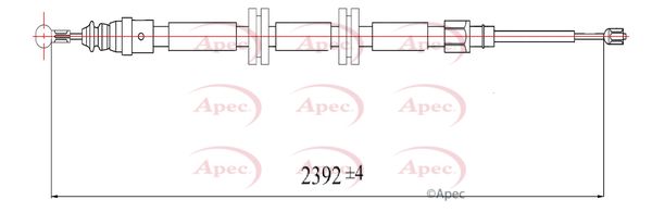 Apec CAB1677 Cable Pull, parking brake - 1