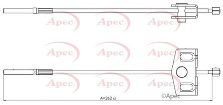 Apec CAB1678 Cable Pull, parking brake - 1