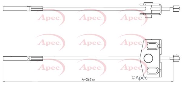 Apec CAB1678 Cable Pull, parking brake - 1