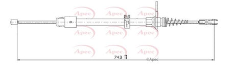 Apec CAB1684 Cable Pull, parking brake - 1