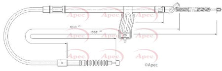 Apec CAB1687 Cable Pull, parking brake - 1