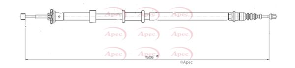 Apec CAB1688 Cable Pull, parking brake - 1