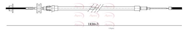 Apec CAB1754 Cable Pull, parking brake - 1