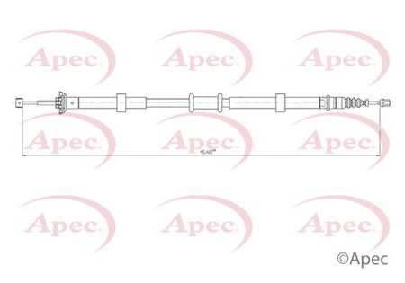 Apec CAB1759 Cable Pull, parking brake - 1