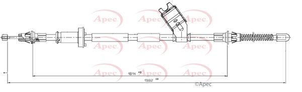 Apec CAB1777 Cable Pull, parking brake - 1