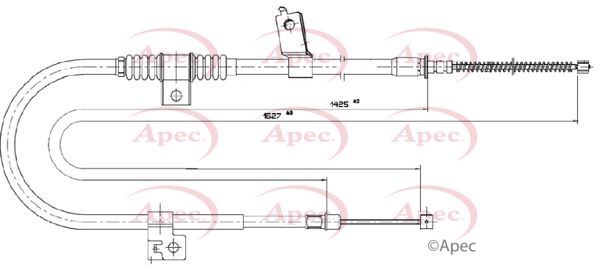 Apec CAB1779 Cable Pull, parking brake - 1