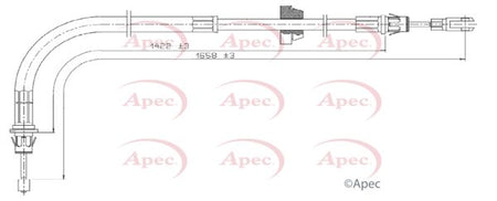 Apec CAB1783 Cable Pull, parking brake - 1