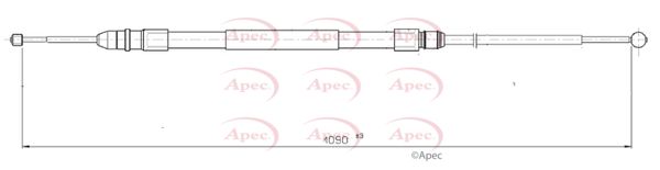 Apec CAB1811 Cable Pull, parking brake - 1