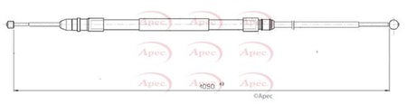 Apec CAB1811 Cable Pull, parking brake - 1