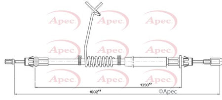 Apec CAB1815 Cable Pull, parking brake - 1