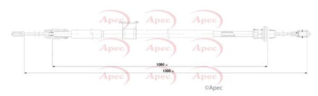 Apec CAB1846 Cable Pull, parking brake - 1