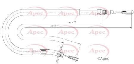 Apec CAB1848 Cable Pull, parking brake - 1
