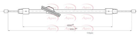 Apec CAB1849 Cable Pull, parking brake - 1