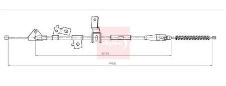 Apec CAB1855 Cable Pull, parking brake - 1