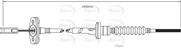 Apec CAB5001 Cable Pull, clutch control - 1