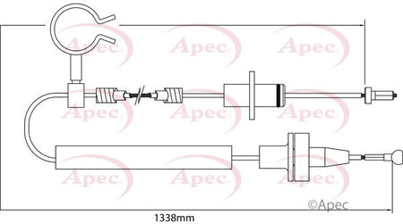 Apec CAB5002 Cable Pull, clutch control - 1