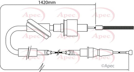 Apec CAB5004 Cable Pull, clutch control - 1