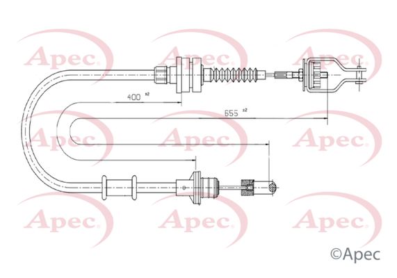 Apec CAB5005 Cable Pull, clutch control - 1