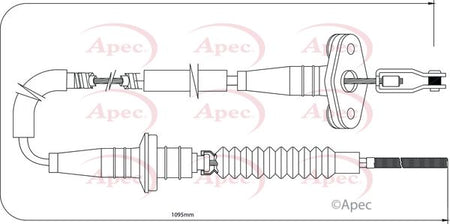 Apec CAB5008 Cable Pull, clutch control - 1