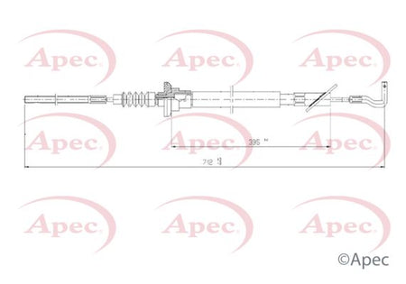 Apec CAB5015 Cable Pull, clutch control - 1