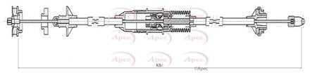 Apec CAB5017 Cable Pull, clutch control - 1