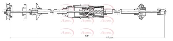 Apec CAB5017 Cable Pull, clutch control - 1