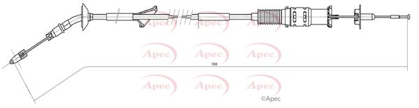Apec CAB5018 Cable Pull, clutch control - 1